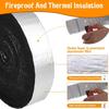 10M/Roll Foiled Fiberglass Pipe Insulation Wrap Winter Exterior Duct Covers Self-adhesive Duct Wrap Insulating Tape,Pipes Freeze