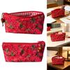 Strawberry Print Pencil Case Large Capacity Makeup Pouch Trendy Pencil Pouch  Gift