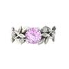 Elegante Hochzeit Braut Blätter Rebe Hohl glänzenden Strass Dame Ring Schmuck