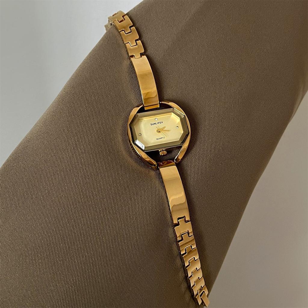 Sunlifex Rectangular Watch Women'S Exquisite Small Fragrance Fine Belt Temperament Women'S High-End Bracelet Watch