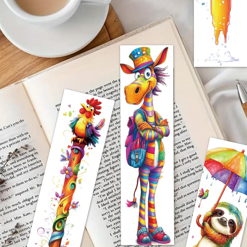 32pcs, Funny Animal Bookmarks, Back to School Season, Christmas, Halloween, Suitable for Teachers, Readers, and Birthday Gifts.