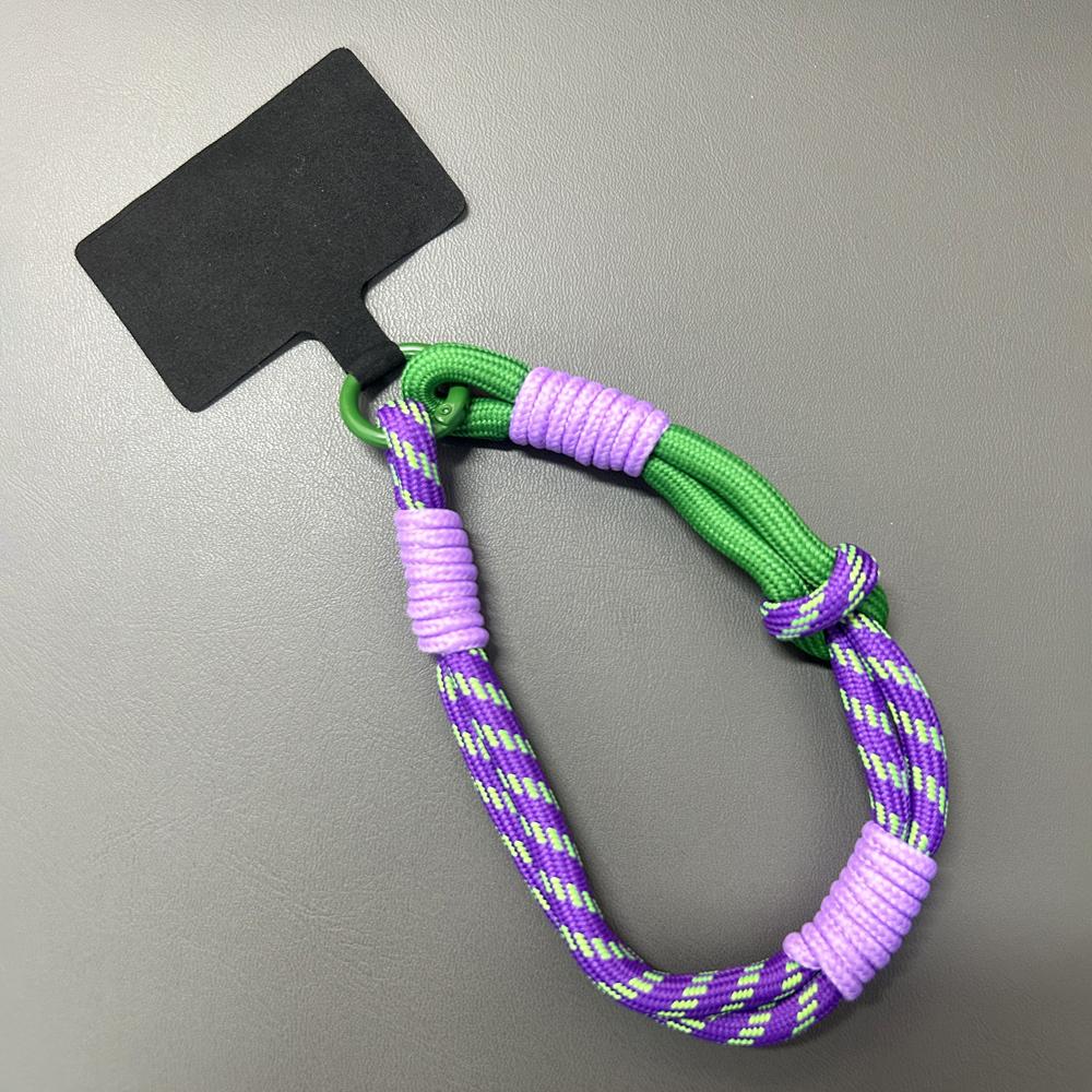 Korean Mobile Phone Cute Knot Portable Anti-loss Hand Bracelet Chain For iPhone 15 14 13 11 Pro Max Xiaomi Colorful Rope Chain