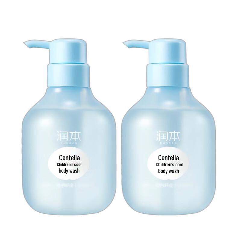 RUNBEN Kids Centella Asiatica Cooling Body Wash Twin Pack