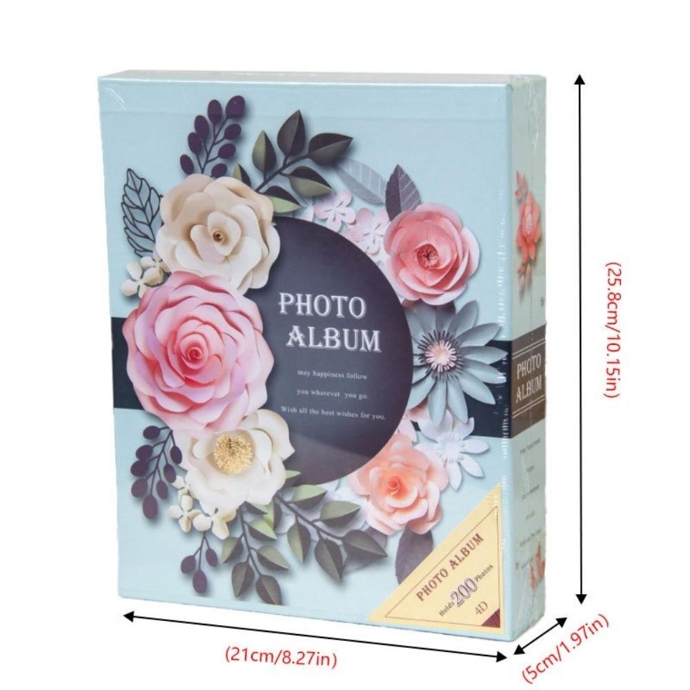 Laminated Photo Album 6 Inch 200 Pockets Photo Storage New Slip-in Picture Albums Home Storage