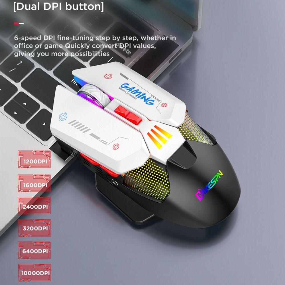 

RGB Light Dual Mode Gaming Mouse ABS RGB Backlit Gamer Mouse Computer Peripherals