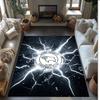 Derby County Football Print Crystal Velvet Rug, Comfortable Water Absorbent Non Slip Indoor Floor Carpet