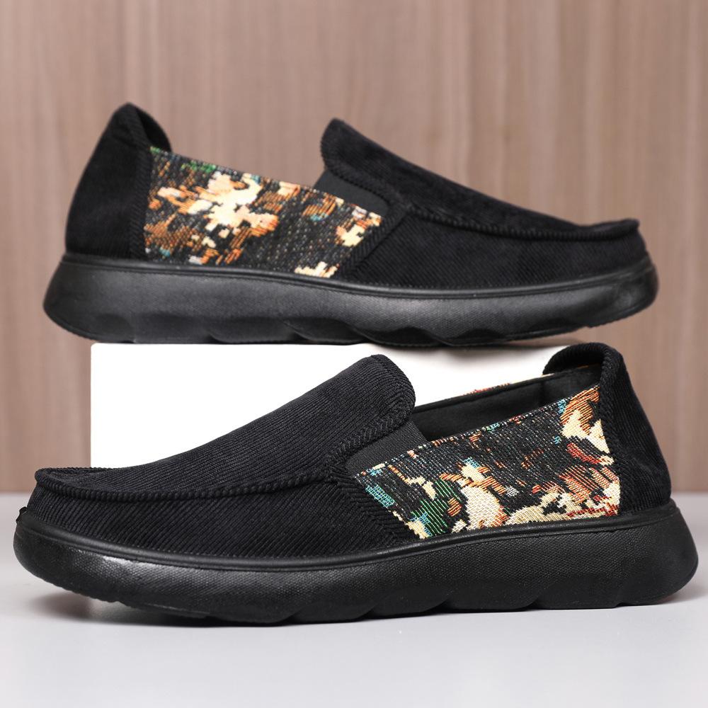 

New lightweight men s shoes fashion trend one-pedal thick-soled heightened lazy shoes walking shoes driving cloth shoes 39