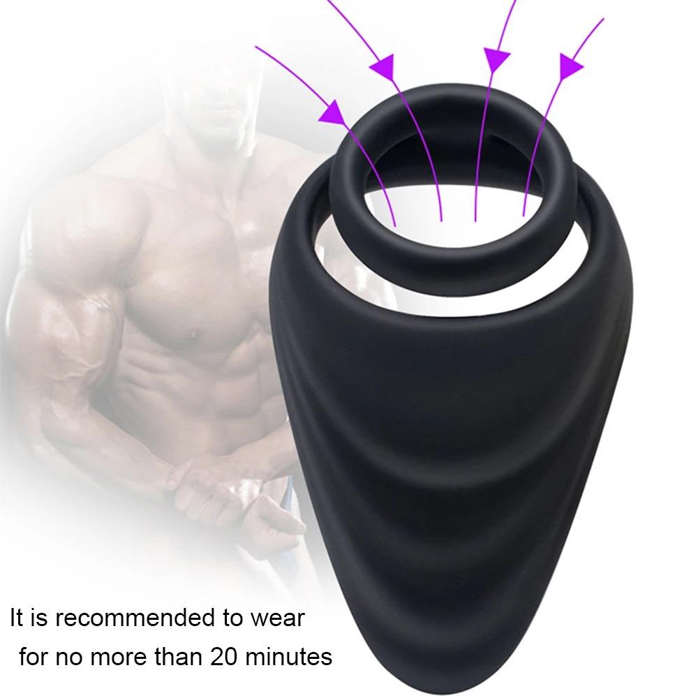 Penis Ring Silicone Semen Lock Ring Delay Ejaculation High Elasticity Time Lasting Cock Ring Sex Toys for Men Couples Adult 18+