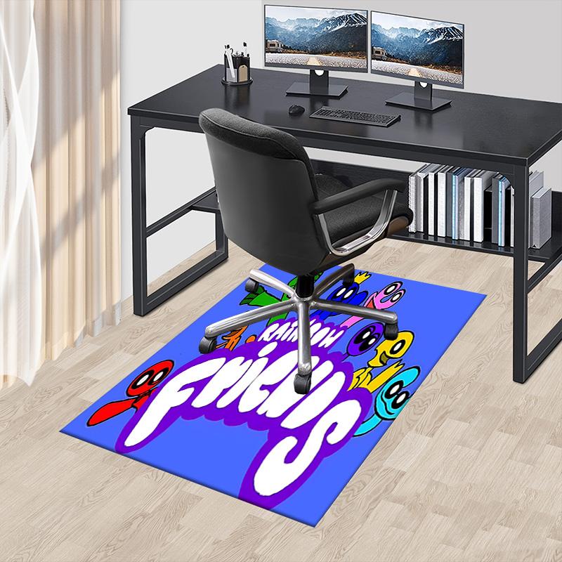 1 Stück Regenbogen-Kreaturen Teppich für Spielzimmer Schlafzimmer Wohnzimmer Sofa Heimdekoration, Kinder Spielbereich Teppich Rutschfeste Fußmatte Y72944