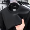 High Quality Men's O-Neck Short Sleeve T-Shirt Summer Arrival Solid Color Simple Ventilate Casual Versatile Sports Men'swear