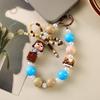 Cute Dopamine Handmade Beaded Doll Phone Chain Bag Charm Keychain Gift