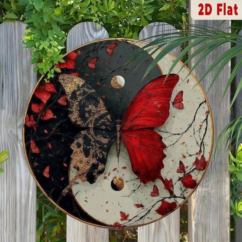Yin Yang Taiji Metal Wall Art Decorative Sign