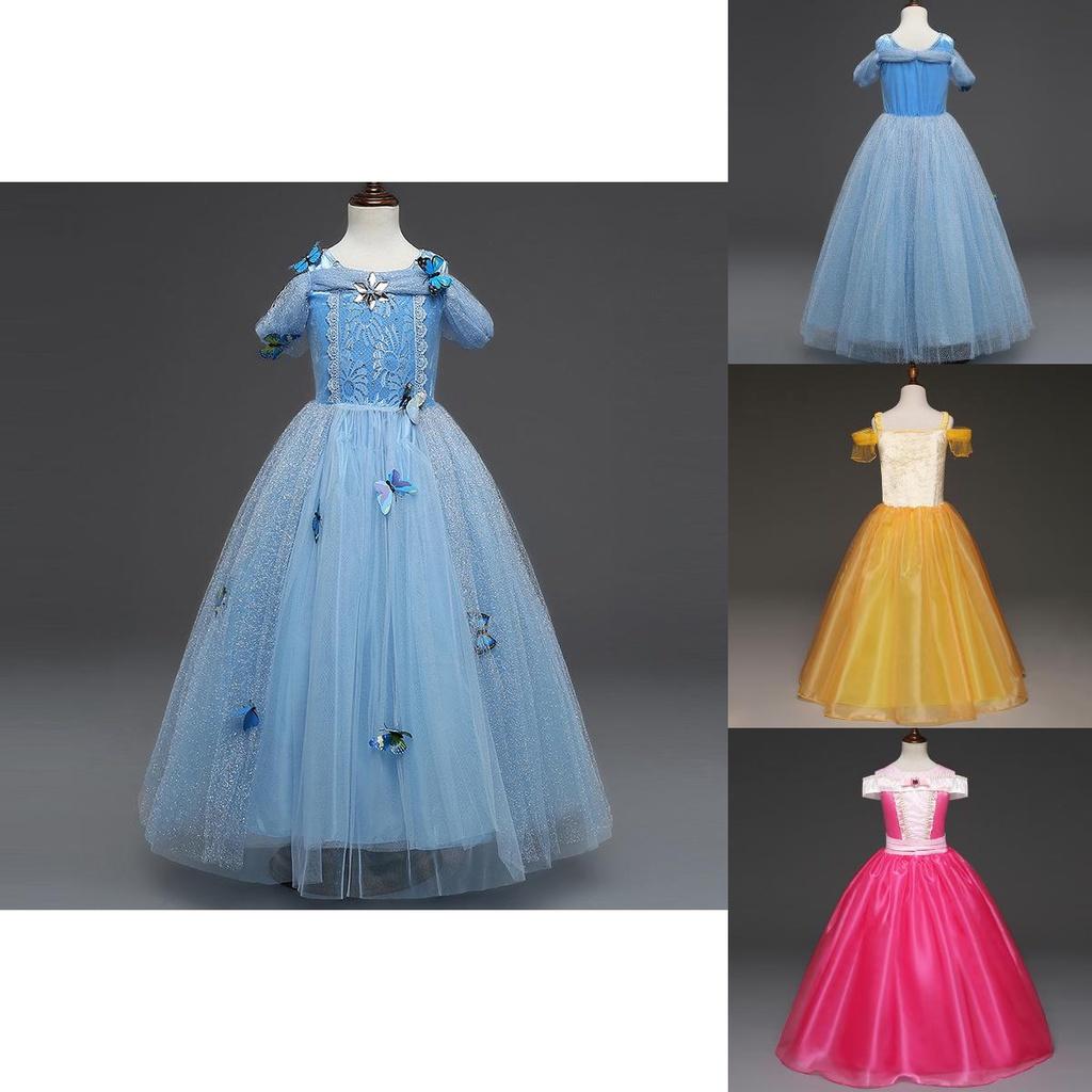 Elegant Princess's Dress For Girls Perfect For Cosplay And Halloween Parties