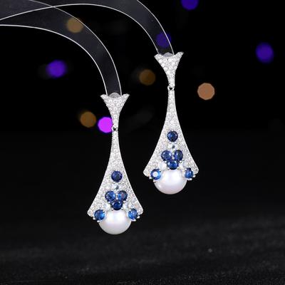 Women's Light Luxury Design Elegant Imitation Pearl Earrings Fashionable And Versatile Niche Design Earrings Daily Accessories