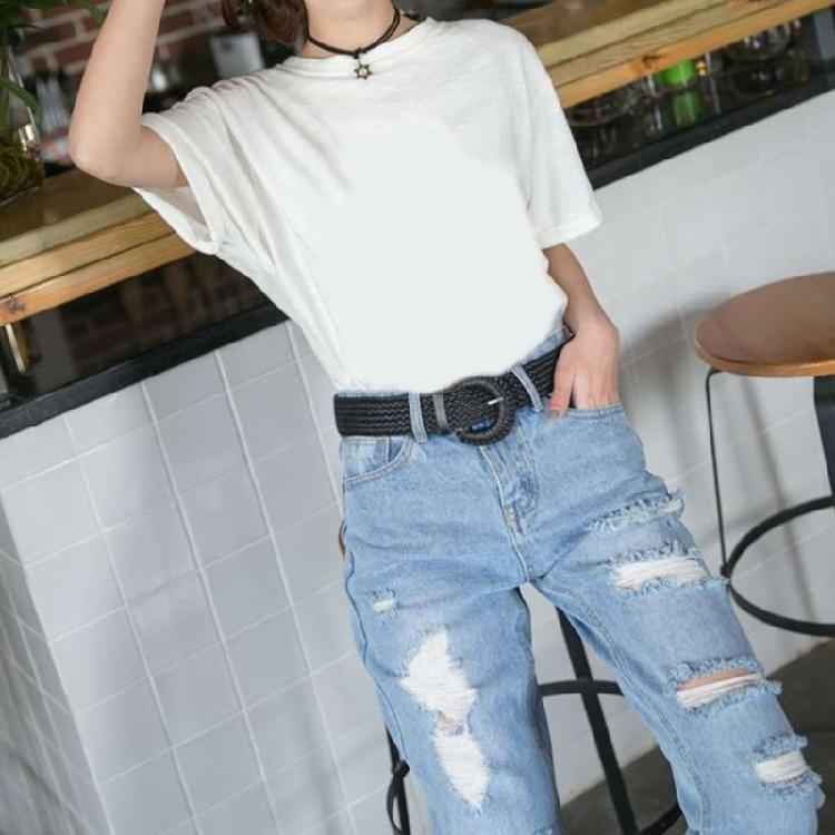 Braided Texture Belt Women Waist Belt Wide Bohemian Handmade Belts Waist Belt