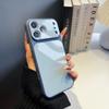 Fashion Solid Color Glossy Hard PC Back Shockproof Phone Case For iPhone 17 16 15 14 Plus 13 Pro Max Full Bumper Non-Slip Cover