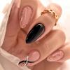 24 Stück Mandel Französische Press-On Nägel Abnehmbar Vollabdeckung Ballerina Falsche Nagelspitzen Für Damen Mädchen