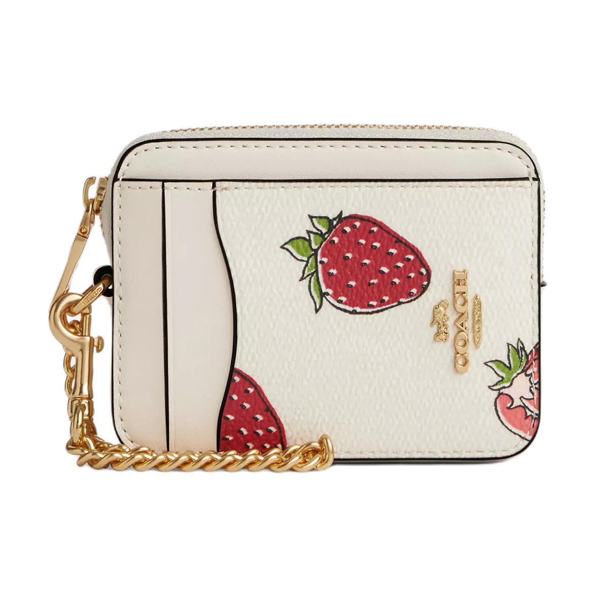 

Новый Картхолдер COACH из Канвы с Покрытием Мини Женский Золотой и Меловой Многоцветный CAR32-IMCAH 10.9*1.8*7.6CM