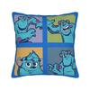 Mike Wazowski Monsters University Square Pillow Case Monsters Inc Cushion Covers Zipper Decorative Pillowcase for Sofa xcm