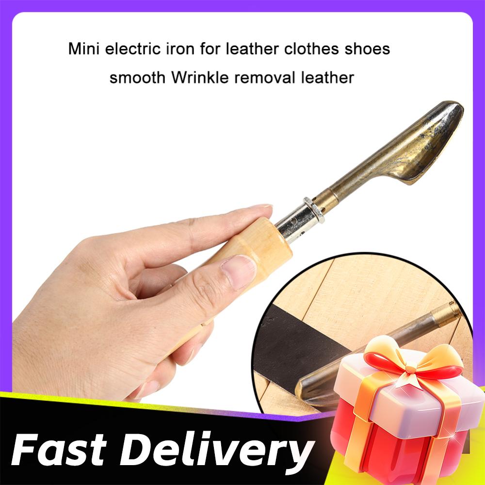 Mini Electric Iron Gadgets Easily Carrying Lightweight for Leather Clothing Bag Shoes Wrinkle Removal Tool Repair Accessory
