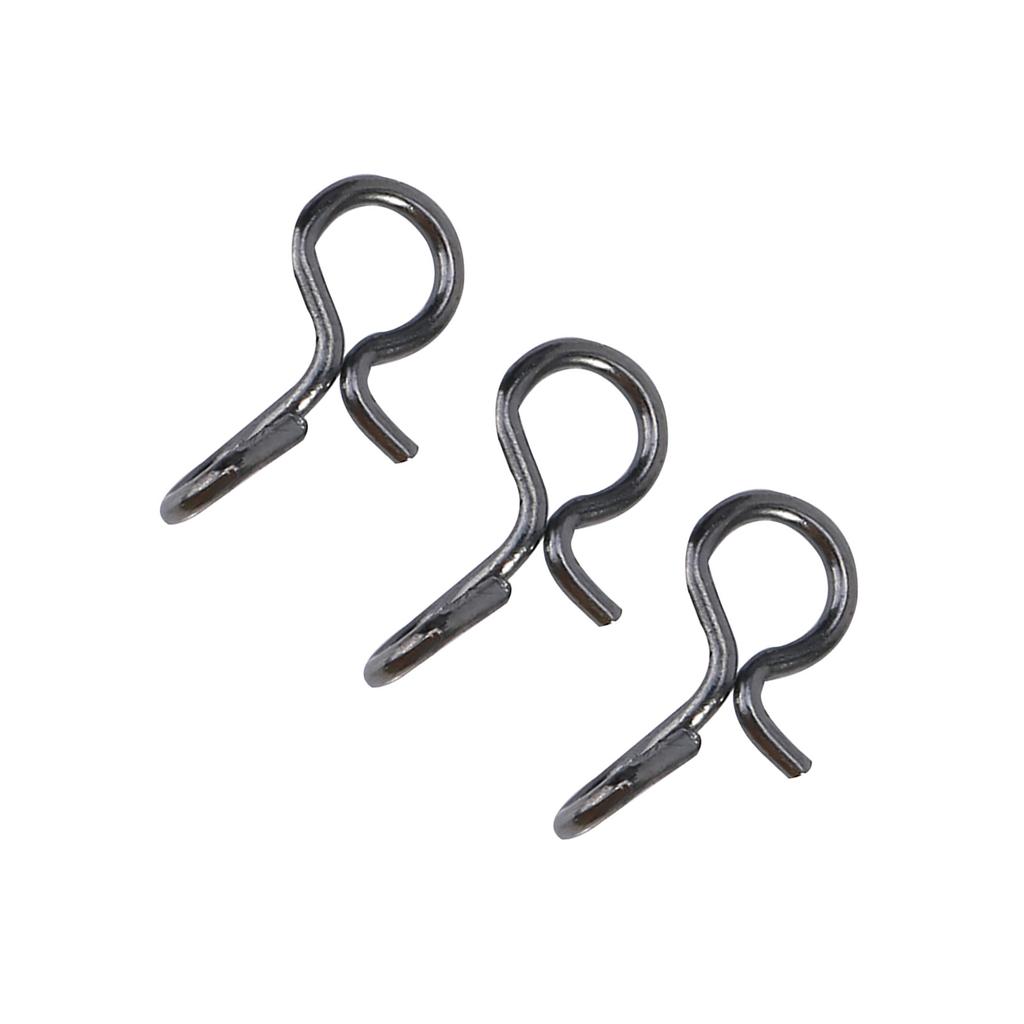 Černá nerezová ocel Muškařský háček Nástraha Karabinka Pohodlná výměna Rybářské karabinky (S)