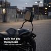 Motorcycle Backrest with Pad Sturdy Passenger Metal Frame