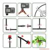 Set di Irrigazione Timer a Pulsante LCD da Giardino 30-5m 0-80L/H Ugello Rotante Regolabile Display Intelligente Sistema di Irrigazione Automatico