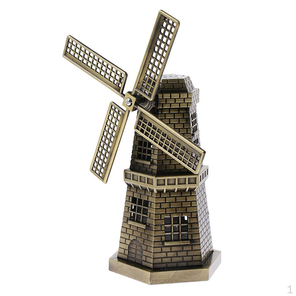 Dutch Landmark Metal Decoration Table Bookcase Ornament Statue