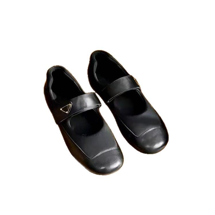 Mom Middle-aged and Elderly New Soft Leather Autumn Comfortable Single Shoes Women's Shoes Soft-soled Shallow Mouth Leather Shoes Casual Non-slip Fl