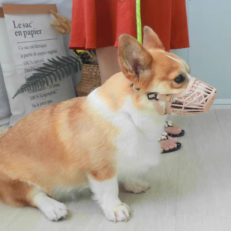 Dog Muzzle - Anti-Bite, Anti-Bark, Anti-Lick Mouth Cover (Size: Small) with Free Shipping