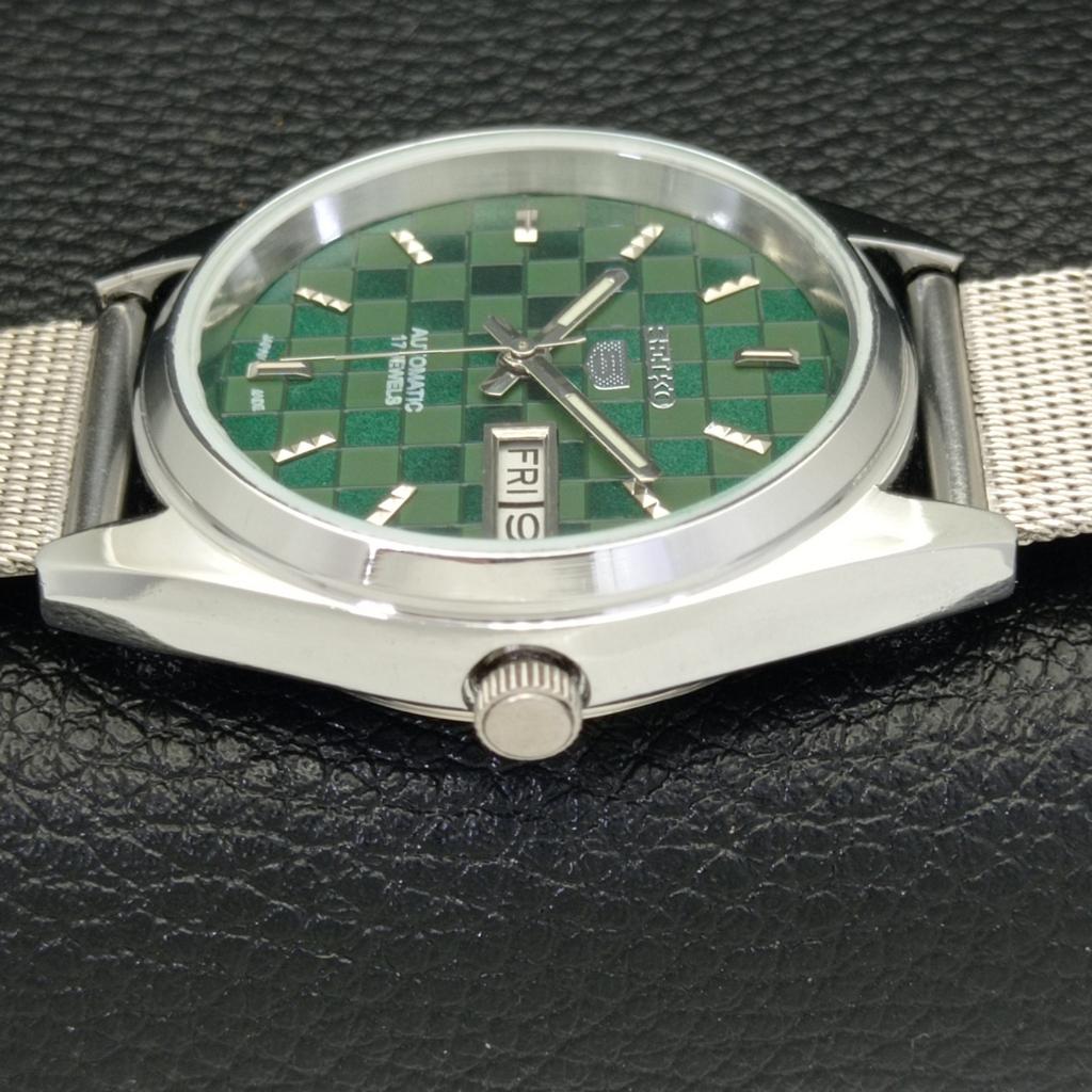 SEIKO 5 AUTOMATIC 6309A REFURBISHED JAPAN MENS GREEN COLOR DIAL WATCH a440301-4 Sk-a440301