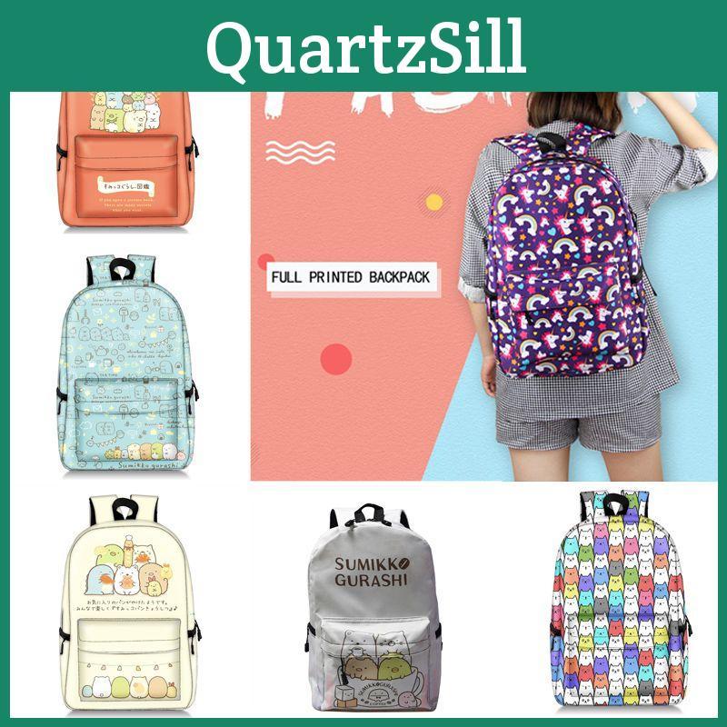 Sumikkogurashi Backpack Cute And Durable Large Bag With Adjustable Shoulder Straps