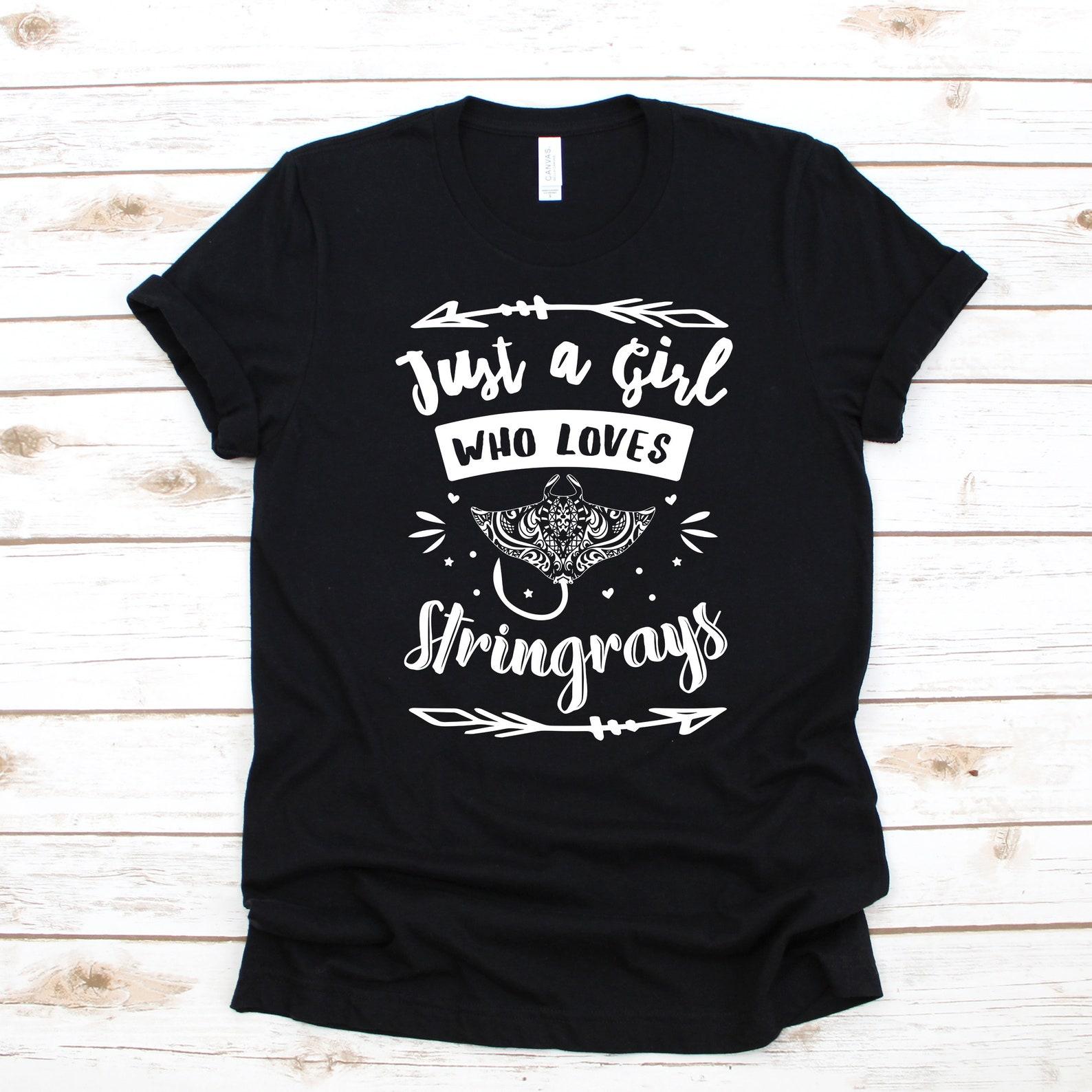 Girl Who Likes Stingrays T-Shirt, T-shirt, Womens Tees, Kids Shirt, Toddler Tee,T-shirt, Tank Top, T-shirt M