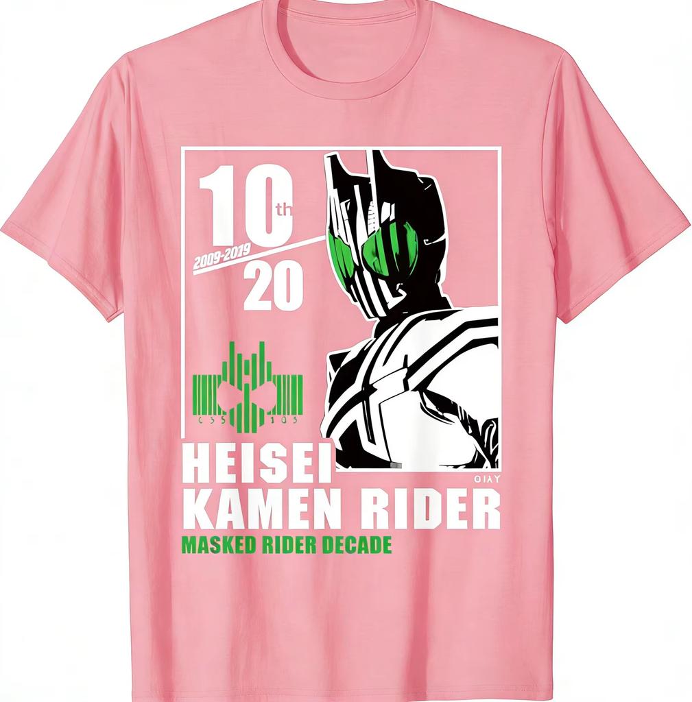 KaUnisex Rider Anime Cartoon Print TShirt Unisex Women Summer Y2k Streetwear Short Sleeve Crew Neck Loose Fit Soft Comfortable Tops