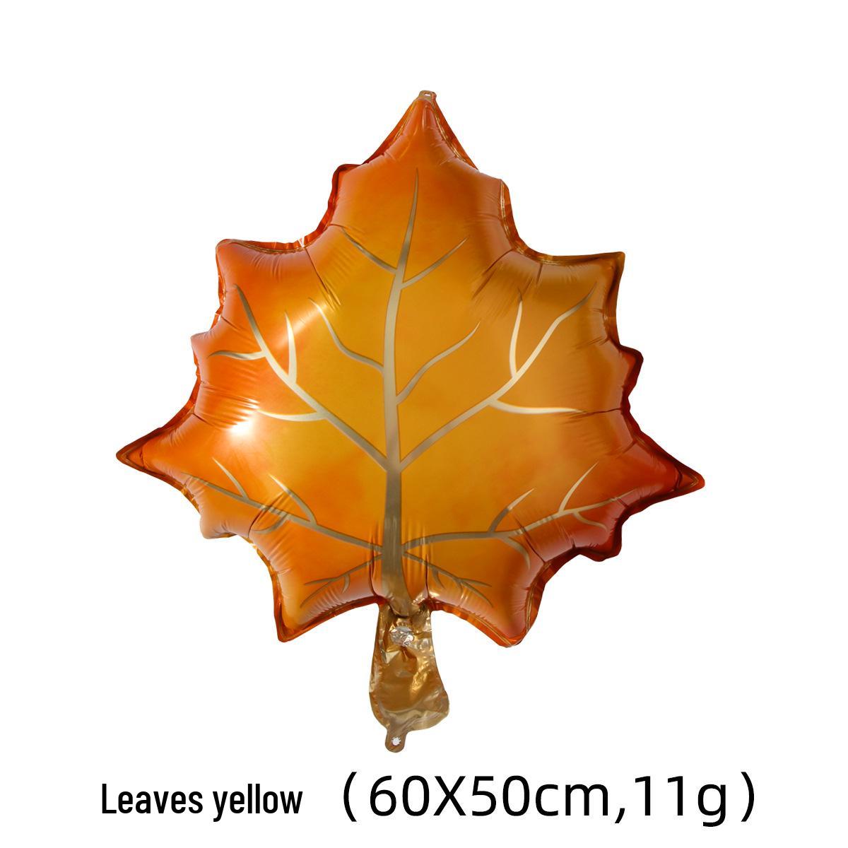 

Фольгована повітряна куля у формі листка для прикраси вечірки до Дня подяки