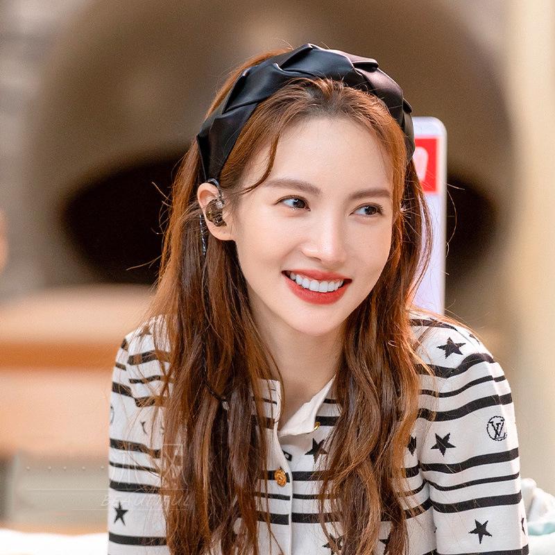 Luxury French Leather Braided Headband for Enhanced Height, Retro, Simple Design Hairpin