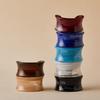 Chunky Design Geometric Bracelets Gradient Color Opening Bangles  Fashion Accessories