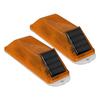 2pcs Solar Strobe Warning Light LED Warning Lamp High Bright Waterproof Light Control Flashing Bcon Barricade Construction   Traffic Light