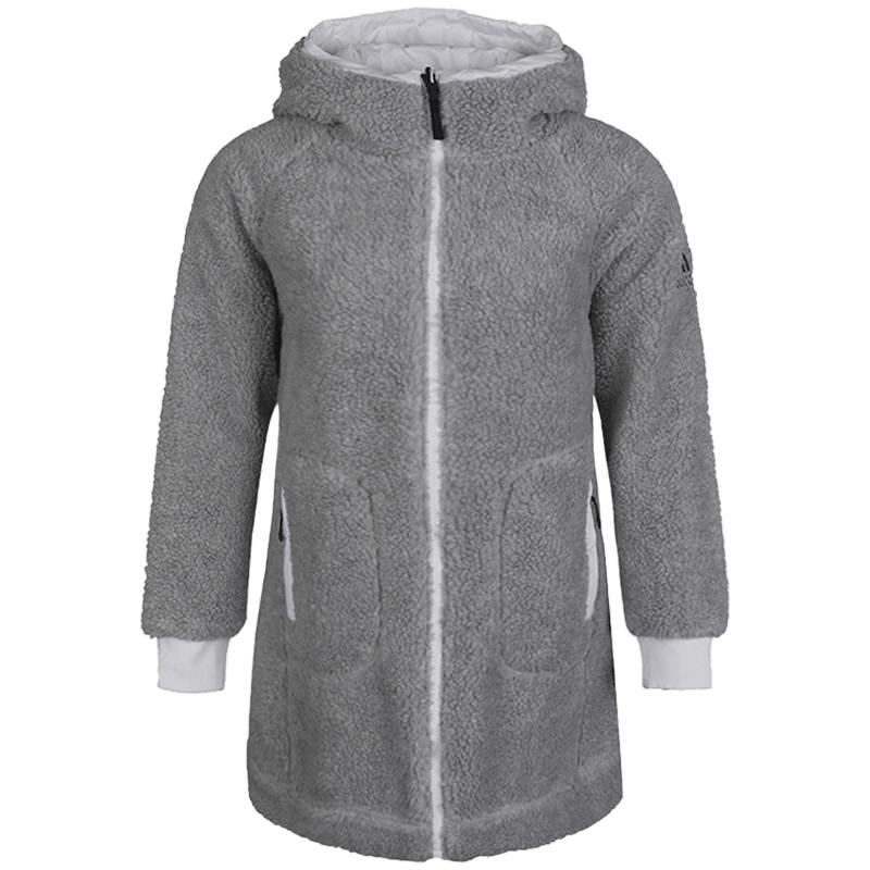 Adidas Puffer Jacket Women s Medium Heather Gray GI7955 S
