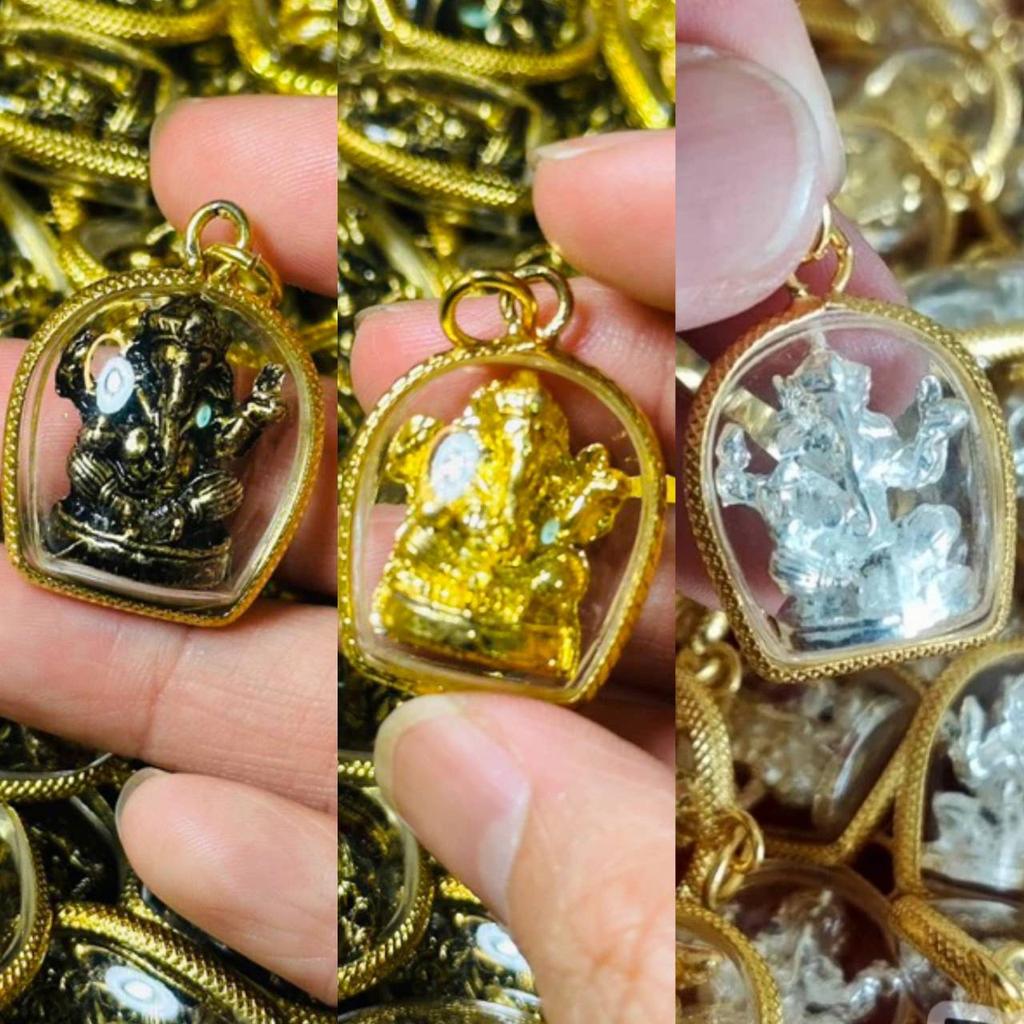 Hinduism Buddha Ganesha Elephant Head God Pendant Locket Powerful Success Amulet Talismans Jewelry Vintage Gifts Protect Travel Health Lucky Rich