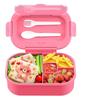 Microwave-Safe Leakproof Kids Lunch Box With 4 Compartment Design BPA-Free PP Plastic School Daily Use