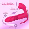 Sucking Clitoris Vibrator Women 3 In 1 Telescopic Wireless Control Clit Sucker 12 Speeds Female Wearable G-Spot Anal Stimulator