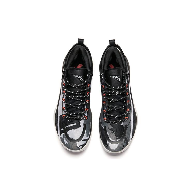Anta UFO2.0 Celestial 2 High Top Basketball Shoes Men's Black Gray 112011608-3