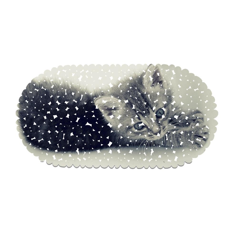 Cute Pet Cat Picture Balcony Bathroom Mat Hydrophobic Non-Slip Door Mat Swimming Pool Public Places Non-Slip Floor Mat