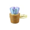 3D Printed  Pot Clicker Keychain Cute Mini Fidget Clicker Toy Portable Stress Relief Keyring Edc Pendant Gift For Kids