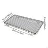 Japanese Barbecue Net Grill Mesh Rack Frying Kitchenware Non Slip Rectangle for Restaurant