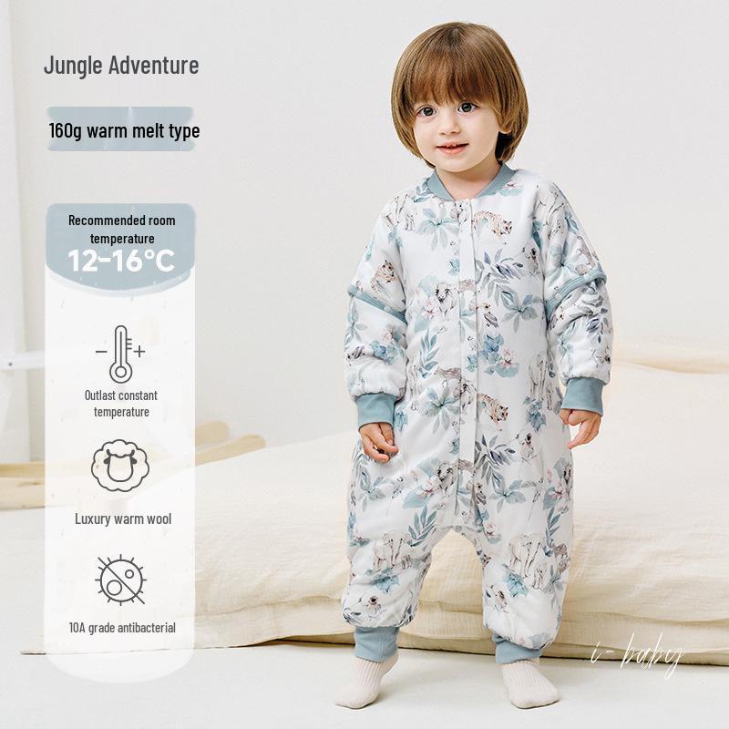 iBaby Wool Baby Sleeping Bag - Autumn/Winter Anti-Kick Quilt