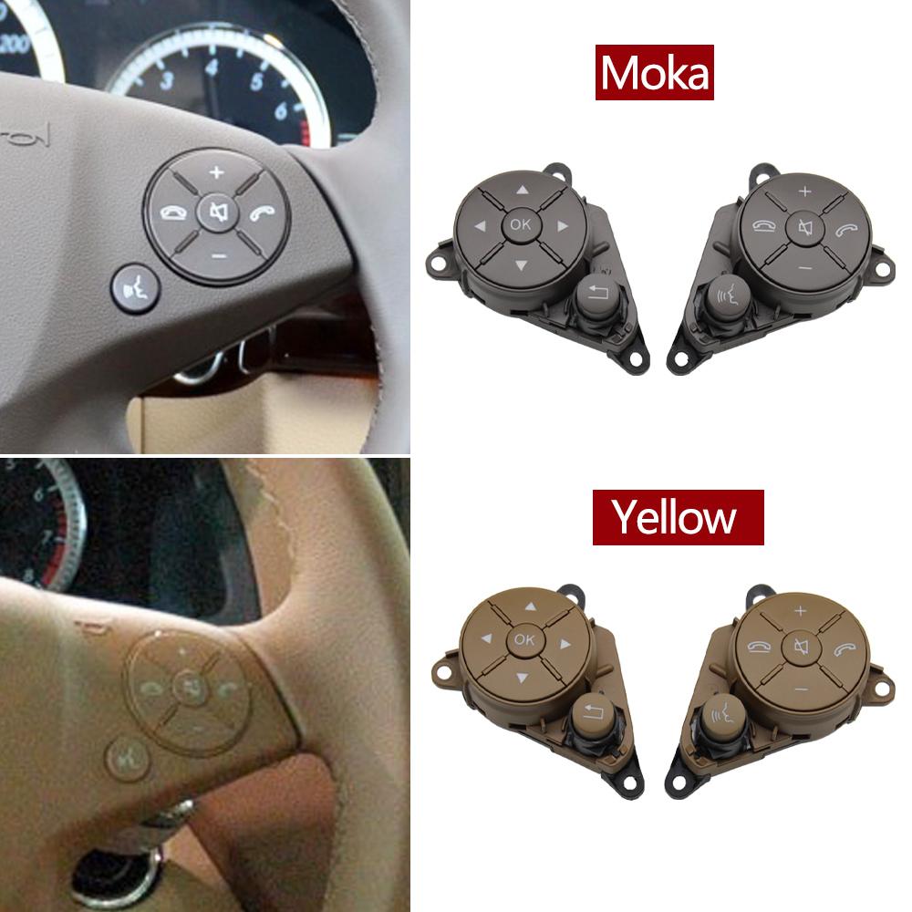 Car Steering Wheel Switch Control Button with Circuit Board Assembly For Mercedes Benz C GLK E Class W204 X204 W212 W207