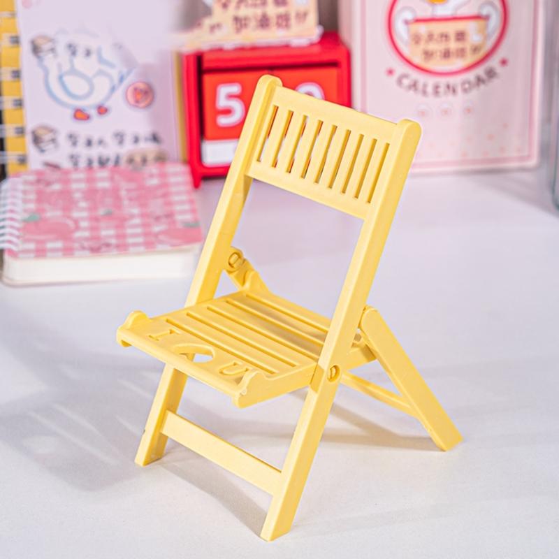 Foldable Phone Stand for Desk Chair Shape Cellphone Holder Portable Cellphone Cradle Desktop Dock Universal