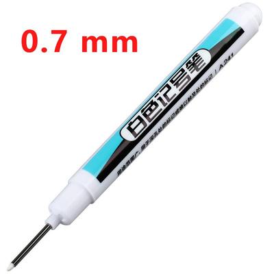 8/4/1 Stück Weißer Permanent-Lackstift-Satz für Holz, Stein, Kunststoff, Leder, Glas, Stein, Metall, Leinwand, Keramik, Tieflochmarker, 0,7 mm/1,0 mm/2,5 mm
